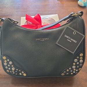 Darcy Marks Black Studded Shoulder Bag